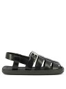 【15,000円以上1,000円OFF!!】 PRADA プラダ ブラック Black Brushed leather sandals サンダル メンズ 春夏2024 2X3093 F G001B4LF0002 【関税・送料無料】【ラッピング無料】 vi