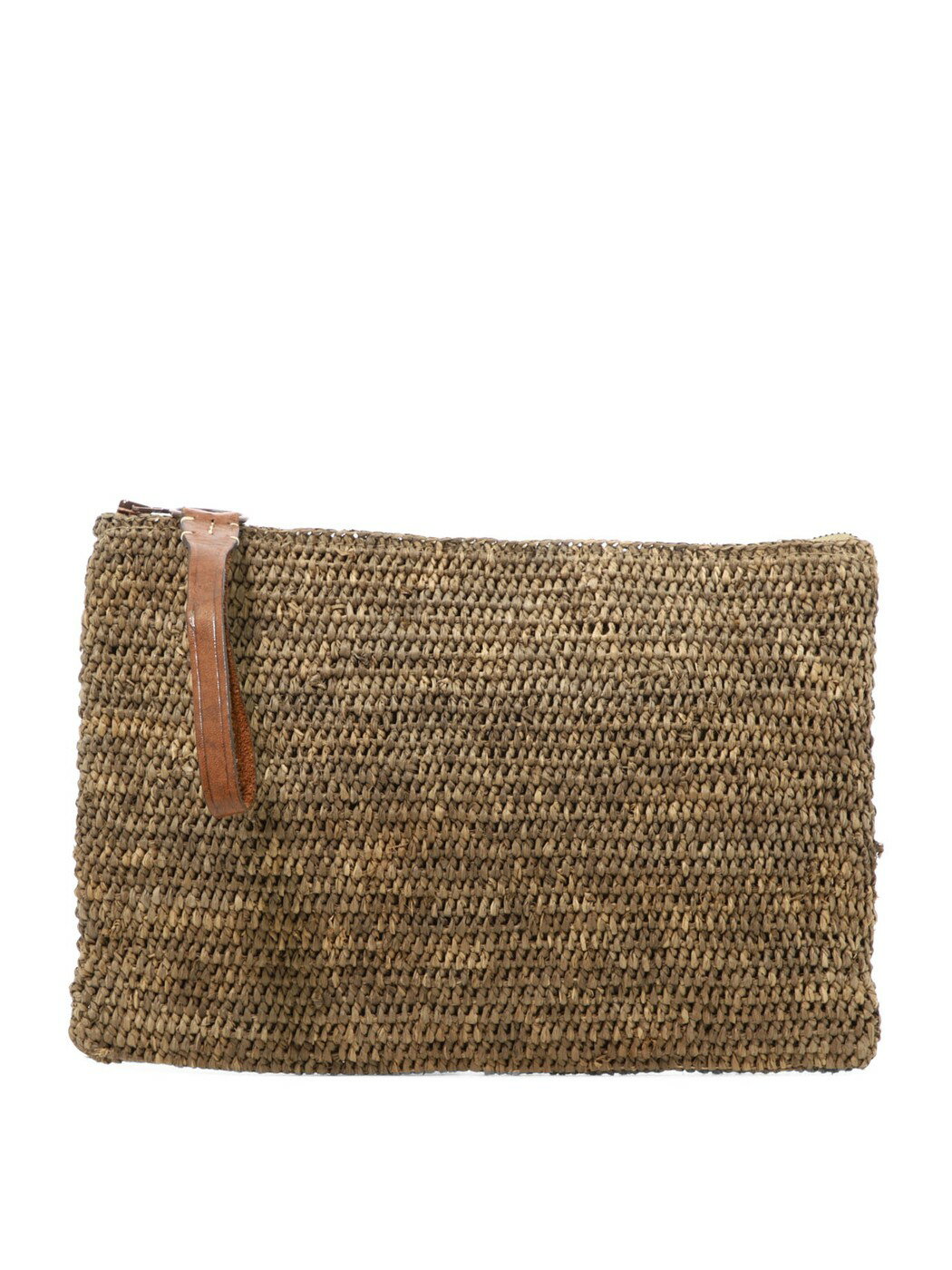 【土日限定クーポン配布中！】 IBELIV アイビリーブ ブラウン Brown "Ampy" clutch クラッチバッグ レ..