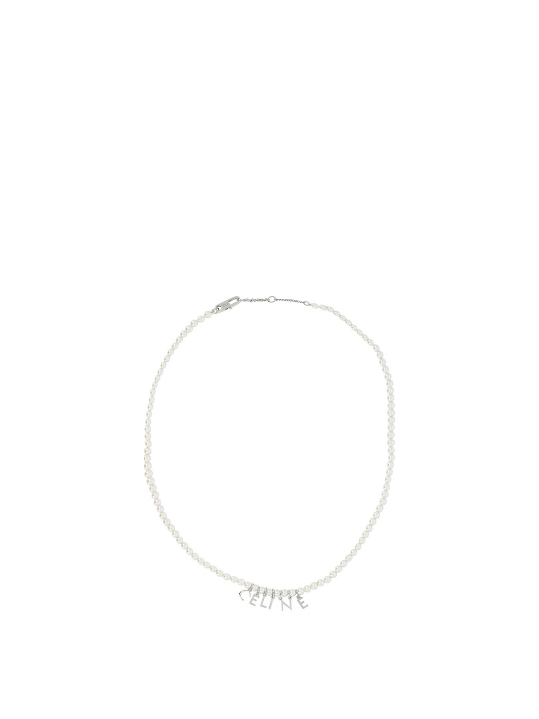 セリーヌ ネックレス（レディース） 【土日限定クーポン配布中！】 CELINE セリーヌ ホワイト White "Monochroms" necklace ジュエリー メンズ 春夏2024 460JK6BPE01IS 【関税・送料無料】【ラッピング無料】 vi