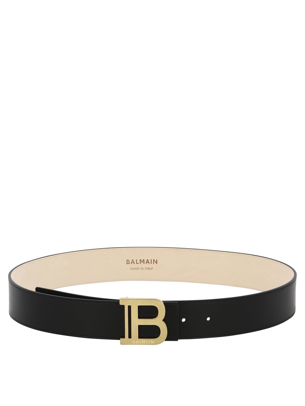 BALMAIN バルマン ブラック Black Leather belt ベルト レディース 春夏2024 CN1WJ002LVTL0PA 【関税・..