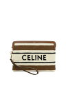 【15,000円以上1,000円OFF!!】 CELINE セリーヌ ブラウン Brown Jacquard pouch with strap ファッション小物 レディース 春夏2024 10J502FRK14ML 【関税・送料無料】【ラッピング無料】 vi