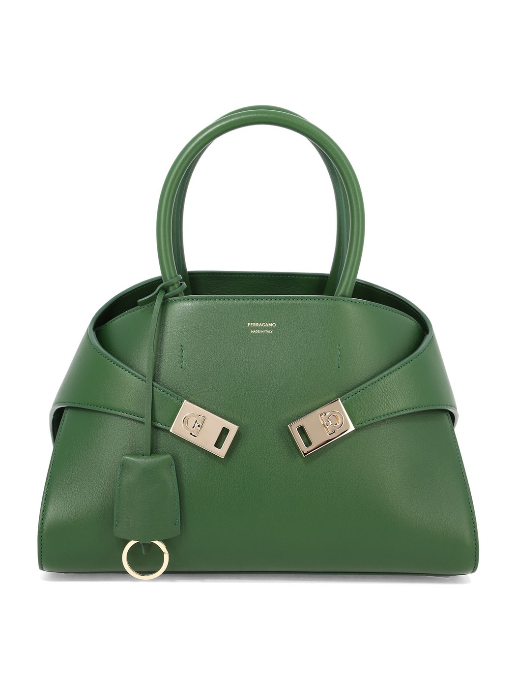 フェラガモ ハンドバッグ（レディース） FERRAGAMO フェラガモ グリーン Green "Hug" handbag バッグ レディース 春夏2024 0773196 【関税・送料無料】【ラッピング無料】 vi