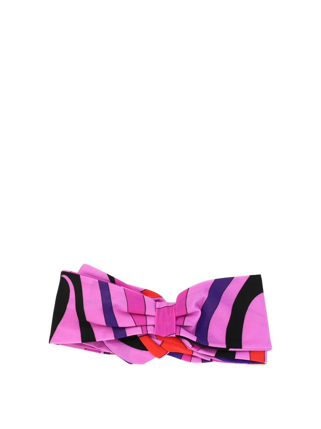 【土日限定クーポン配布中！】 EMILIO PUCCI エミリオ プッチ パープル Fuchsia Marmo-Print headband ..