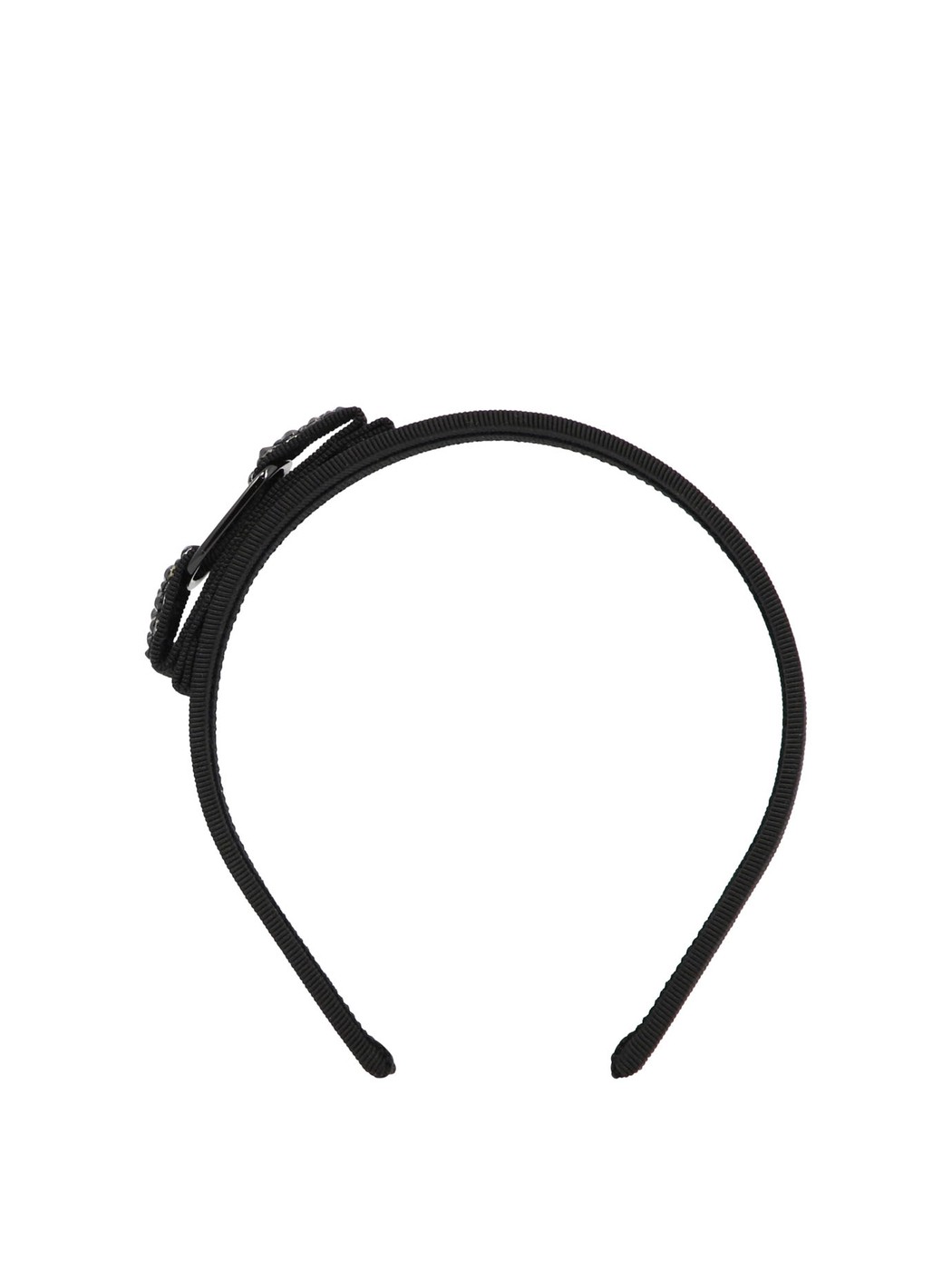 【土日限定クーポン配布中！】 FERRAGAMO フェラガモ ブラック Black "Vara Swarovski" head band ファ..