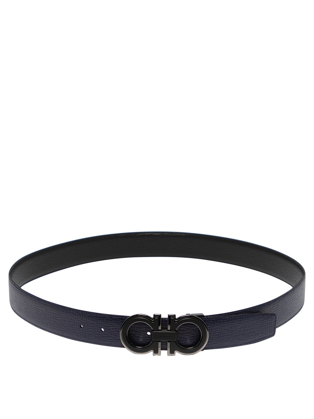 フェラガモ ベルト（メンズ） FERRAGAMO フェラガモ ブラック Black Reversible and adjustable Gancini belt ベルト メンズ 春夏2024 0770682 【関税・送料無料】【ラッピング無料】 vi
