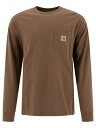 カーハート ダブリューアイピー CARHARTT WIP Tシャツ メンズ ブラウン T-shirts T-shirts I0304372LT.XX Brown 関税 送料無料 ラッピング無料 2025SS vi