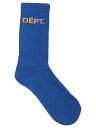 ギャラリーデプト GALLERY DEPT 靴下 ソックス メンズ ブルー Socks Socks FDS-90081ROYAL Blue 関税 送料無料 ラッピング無料 2025SS vi