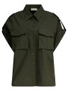 エリー サーブ ELIE SAAD シャツ レディース グリーン Shirts Poplin Shirt PALM SHADE38 POPELINE SH089NS25PO009PALM SHADE Green 関税 送料無料 ラッピング無料 2025SS vi