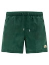 モンクレール MONCLER ハイテクアクセサリー ファッション小物 メンズ グリーン Hi-Tech Accessories Swim shorts with logo 2C00003-53326866 Green 関税 送料無料 ラッピング無料 2025SS vi