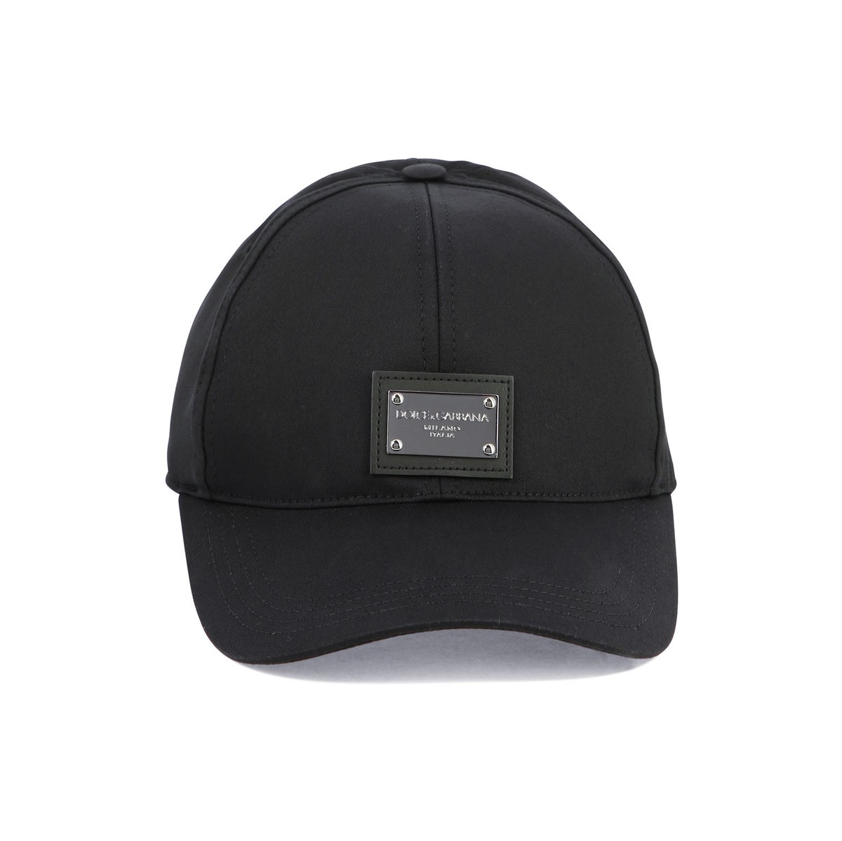 DOLCE GABBANA ドルチェ ガッバーナ ブラック Black Baseball cap with branded tag 帽子 メンズ 秋冬2023 GH590AGF421N0000 【関税 送料無料】【ラッピング無料】 vi