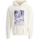 【10周年記念クーポン！P4倍！】 CELINE セリーヌ ホワイト White Printed hoodie トレーナー メンズ 春夏2024 2Y83B670Q01TB 【関税 送料無料】【ラッピング無料】 vi