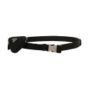 【15,000円以上1,000円OFF!!】 PRADA プラダ ブラック Black Re-Nylon belt with pouch ベルト メンズ 秋冬2023 2CN0872DMNF0002 【関税・送料無料】【ラッピング無料】 vi