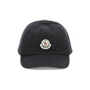 MONCLER モンクレール ブラック Black Logo cap 帽子 メンズ 秋冬2023 3B00010-80448778 【関税 送料無料】【ラッピング無料】 vi