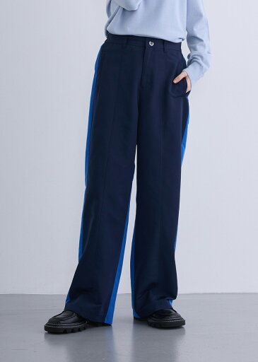 【SALE50%OFF】【2025Spring】【即納】【Femicite(フェミシテ)】バイカラー パンツ レディース ボトムス ロングパンツ チノパン ウエストゴム ストレートライン タフタ素材 配色 春 夏 カジュアル スタイリッシュ モード ミリタリー 【SALE50%OFF】【2025Spring】【即納】【Femicite(フェミシテ)】バイカラー パンツ レディース ボトムス ロングパンツ チノパン ウエストゴム ストレートライン タフタ素材 配色 春 夏 カジュアル スタイリッシュ モード ミリタリー