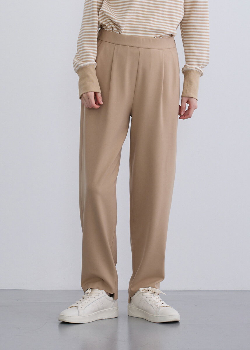 【2024Winter】【即納】【KOOS(クース)】ウォームテーパード パンツ レディース ボトムス ロングパンツ ワンタック 長ズボン スリム テーパード【2024aw新作】パーティー フォーマル オフィスカジュアル オケージョン 通勤 格上げ キレイめ