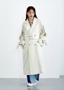 【SALE50%OFF】【2024Spring】【即納】【neuf cent neuf(ヌフ ソン ヌフ)】 ReflaxECO ツイードトレンチ レディース トレンチコート リフラクス 袖スリット イージーケア エコフレンドリー 【2024ss新作】モードカジュアル 大人かっこいいスタイル エイジレス