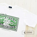 COVAS GRAPHIC Tシャツ エレファントマン ホワイト 白 301469-10 ユニセックス 半袖 プリントTシャツ 象 マッチ箱 綿 デザイン コバスグラフィック