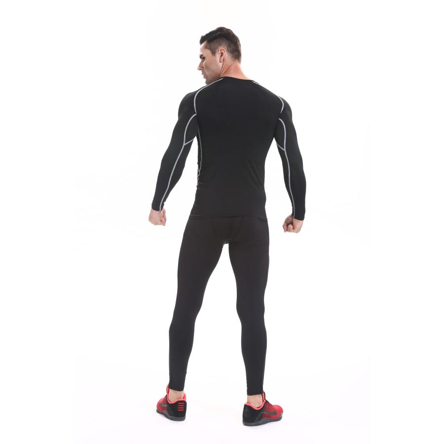 COVELL 「2023新商品」 コンプレッション 2023新商品 メンズ 長袖 パワーストレッチ アンダー シャツ コンプレッション ウェア [UVカット + 吸汗速乾] 父の日 プレゼント 春夏 運動 作業着 通気性 男女兼用 プレゼント 長袖