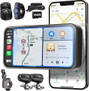 COVELL 【2024新商品・前後SONY307カメラ搭載・即日出荷】 バイクドライブレコーダー 6.25インチタッチ液晶 1080P前後同時録画 CarPl...
