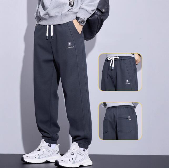 樂天商城 - カジュアルパンツ 運働 学生 スラックス 厚手 保温 裏起毛 春秋冬 無地 快適 メンズ ファッション