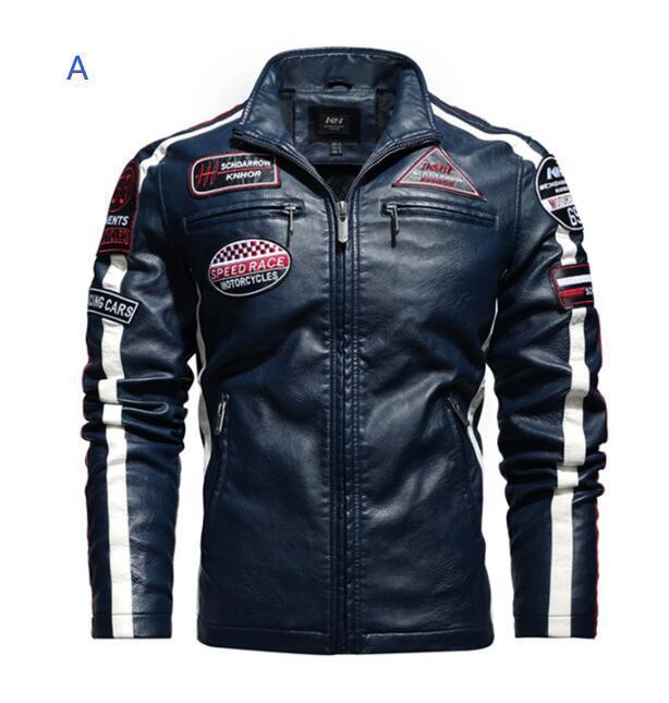 Rakuten - 秋新作上質レザージャケット メンズ　ライダースジャケット バイクジャケット ジャンパー 裏起毛 ブルゾン 革ジャン 防寒 S~3XL