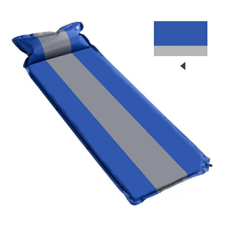 エアーマット 厚さ3cm 自動膨張 インフレ アウトドア キャンプ ダークブルー