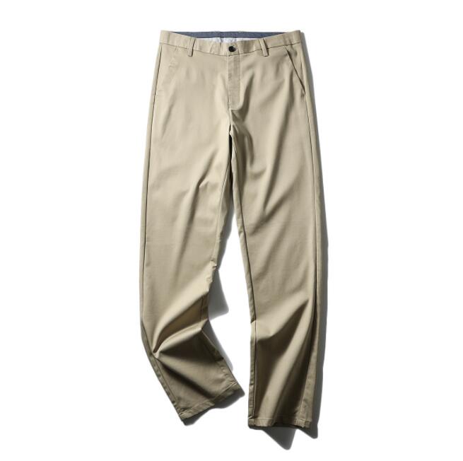 乐天商城 - 新品 テンセル コットン ストレッチ ストレートパンツ サマー スラックス 通気 春夏 メンズ ビジネス クールビズ パンツ