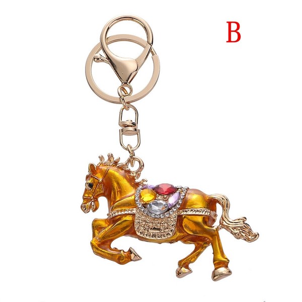 楽天市場】キーホルダー 馬（カラーゴールド）（バッグ・小物