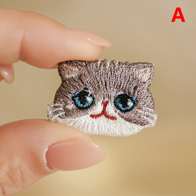 Rakuten - 服のパッチ貼 布 10点セット 可愛い 猫 刺繡 DIY用品 wbq058