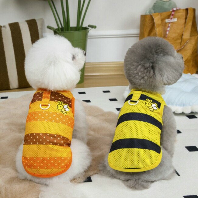 背心 - 服 犬用 薄手 春夏 ベスト ストライプ ペット用品