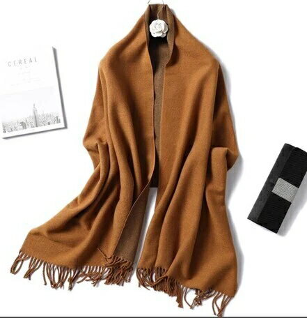 新作レディース暖かい両面色のストールマフラー lha186