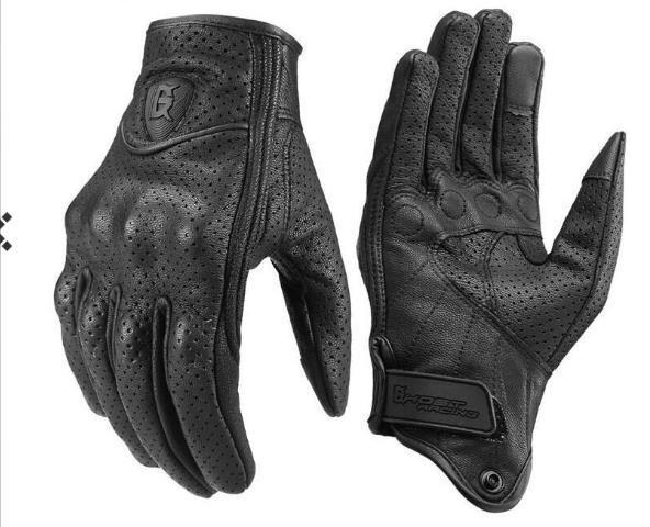 夏用 バイクグローブ レーシンググローブ ツーリング 防風 防水 本革手袋 スマホ操作 タッチパネル対応 lha019