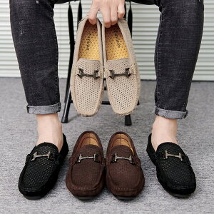 メンズ ローファー 本革 牛革 スリッポン 通気性 蒸れない モカシン ドライビングシューズ 軽量 カジュアル 夏靴 ビットローファー 春 夏 ブラック ブラウン ベージュ 大きいサイズ 滑りにくい クールビズ 父の日 プレゼント おしゃれ 3色展開