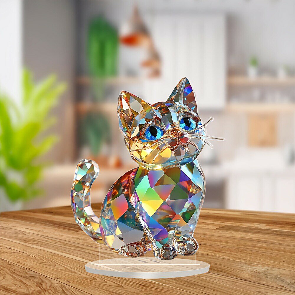 樂天商城 - 子猫 可愛い 2Dアクリル 置物 テーブル 装飾 bq1683