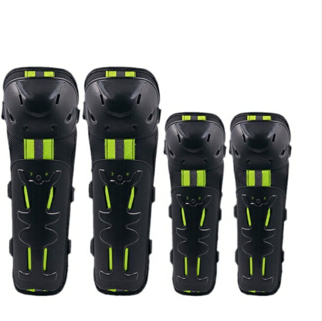 Rakuten - 新品☆耐衝撃 防風性 膝プロテクター 肘プロテクター 4点セット モトクロス プロテクター ニーパッド エルボー肘 膝 ガード バイク自転車 bq1720