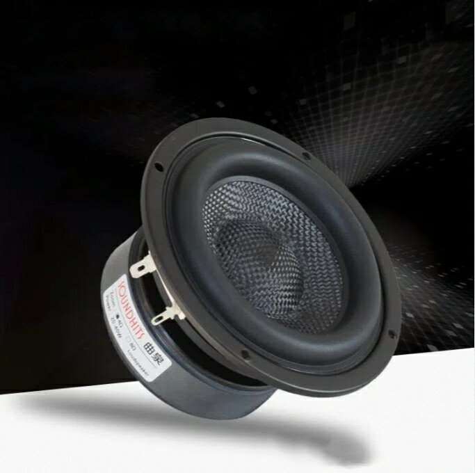 樂天商城 - サブウーファースピーカー 4インチ hifiユニット 4オーム グラスファイバー織物 重低音 bq1799