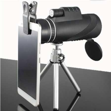 単眼40 x 60　強力な双眼鏡　高品質ズーム　望遠鏡　ナイトビジョン　軍事　HD　プ...