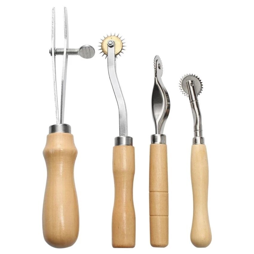 【レザークラフトツールセット 37点】革細工 工具セット DIY 手縫いキット 菱目打...