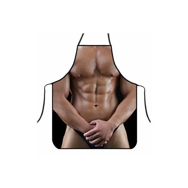 Rakuten - コスプレ おもしろグッズ セクシーエプロン マッチョな男性 (A)