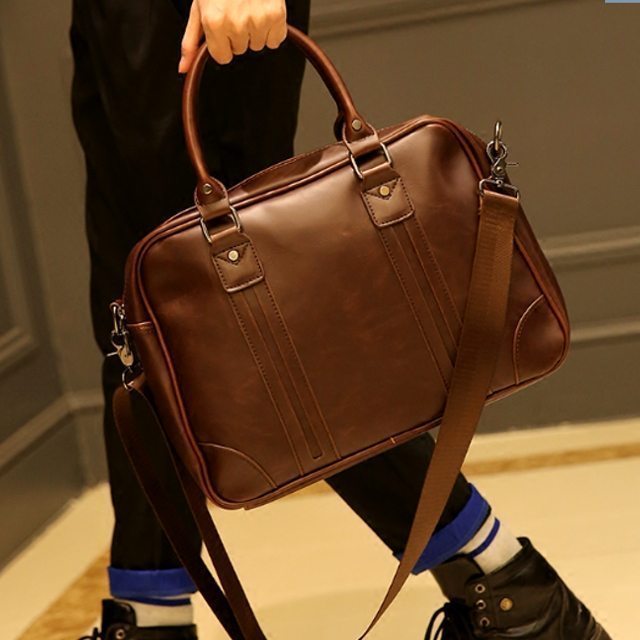 トートバッグ メンズ 革 レザー ブラウン ビジネスバッグ ビジネストート ショルダーバッグ 大容量