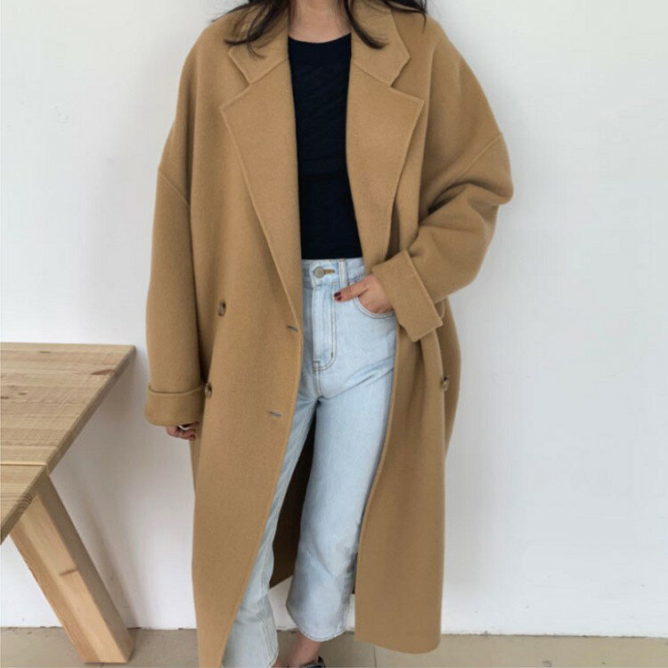 樂天商城 - チェスターコート レディース ツイード ロングコート レトロ 厚手 女性用 防寒 アウター 秋冬 オシャレ 通勤 気質アップ