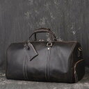 新品★牛革 2WAY ボストンバッグ【超高級定価27万円】 撥水オールレザー旅行カバン トラベル ハンドバッグ ショルダーバッグ(4)