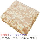 昭和西川 中わた入り リバーシブル毛布 ( シングル 140×200cm ) P 中国製 【 中わた入り毛布 ポリエステル毛布 あたたかい 暖かい 温かい シングル あす楽 】(3)