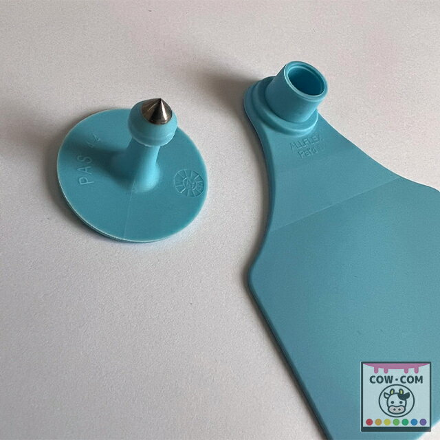 AFイヤータグ　シングルラージ　青　10個セット　【酪農用品 畜産用品 耳標】