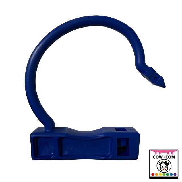 パッチン君　M　青　10本入　【酪農用品 畜産用品 鼻輪 鼻環 鼻カン ブルリング】