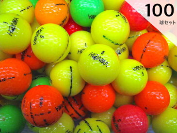 Rクラス ホンマゴルフ カラーボール シリーズ 100球セット 送料無料 /ロストボール【中古】