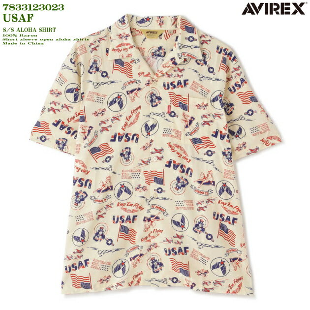 ϥġåӥåååAVIREXAVI7833123023HAWAIIAN SHIRT S/S USAFʥꥫUnited States Air Forceåեۥ磻ȡå󥺡å졼100óߡåե륪ץȾµåϥʥϥˡåϥ磻󥷥