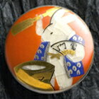 薩摩ボタン|Satsuma Buttons(25mm)|SBG-053 餅つき兎(赤)|アロハタワー(アロハシャツ販売)