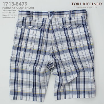 アロハシャツ｜トリリチャード（TORI RICHARD）｜tori-8479 FAIRWAY（フェアウェイ）｜イーアン｜メンズ｜コットン100％（100％ Cotton Yam Dye Plaid）｜ゴルフ・パンツ（Golf Short）｜ショートパンツ｜アロハタワー（アロハシャツ販売）10P03Sep16