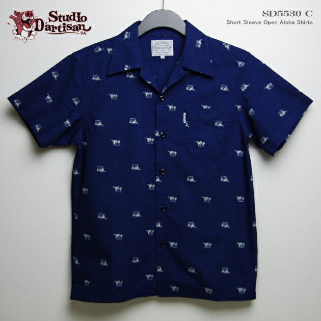 アロハシャツ｜ステュディオ・ダ・ルチザン（STUDIO D'ARTISAN）｜豚アロハ SD5530 ...